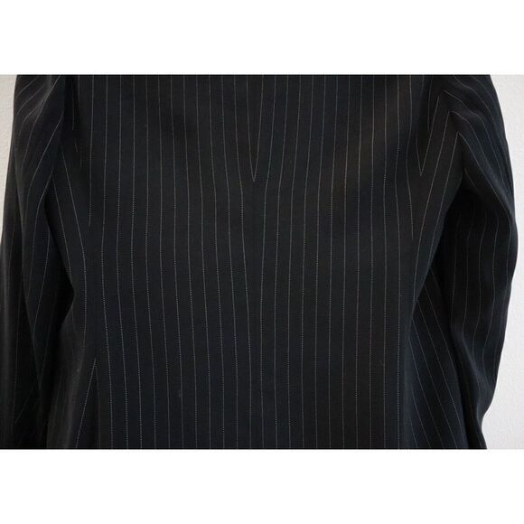 Jones NY Suit Women Sz 10 Black/White Pinstripe 2-Button Blazer Suit Jacket - Picture 4 of 4